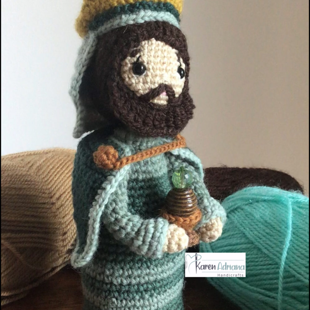 Rey Mago Gaspar (Amigurumi) Serie Nacimiento